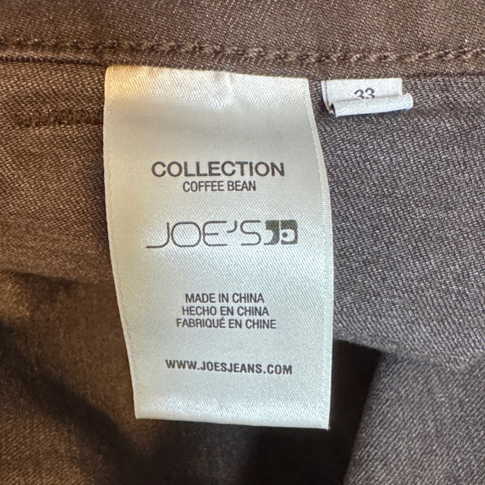 Joe’s Jeans Chloe Utility High Rise Wide Leg Jeans Coffee Bean Brown size 33 - Picture 10 of 16